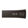 CLE USB SAMSUNG 512G USB 3.1 BAR PLUS - TITAN GRAY VITESSE LECTURE JUSQU'A 400Mo/S MUF-512BE4/APC