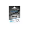 CLE USB SAMSUNG 512G USB 3.1 BAR PLUS - TITAN GRAY VITESSE LECTURE JUSQU'A 400Mo/S MUF-512BE4/APC