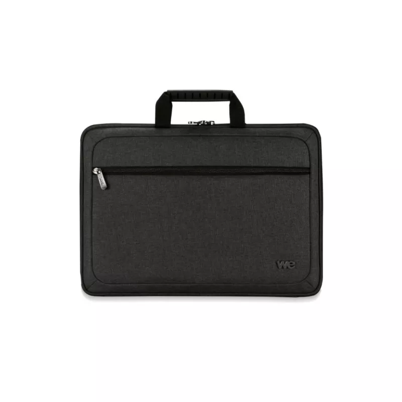 SACOCHE WE 15.6'', dos semi-rigide, polyester + EVA , gris foncé 410x45x285