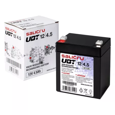 SALICRU BATTERIE UBT 12V/4,5Ah Technologie AGM Faible autodécharge 68 A (5s) Garantie 1 an 013BS000006
