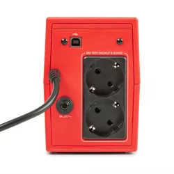 SALICRU Onduleur SPS 850 SOHO + Line-interactive 850VA 2USB 2prises Shuko/FR Protection surcharge avec charge APFC 647CA000003