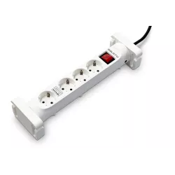 SALICRU Multiprises Parafoudre SPS SAFE 4S 4 prises Shuko/FR 8kA câble: 1,4 m fixation murale Protection enfant 680DA000001