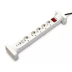 SALICRU Multiprises Parafoudre SPS SAFE 5S+ Blanc 5 prises Schuko 680DA000003