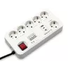 SALICRU Multiprises Parafoudre SPS.SAFE MASTER PLUS Blanc 6 prises Shuko/FR 13kA câble 1,4m fixation mur,syst rotatif 2 USB-C…