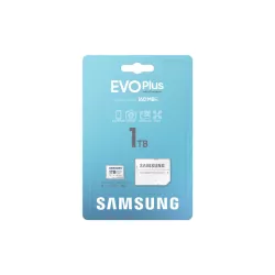 CARTE MEMOIRE SAMSUNG 1TO MICRO SD EVO PLUS 2024 avec adaptateur SD classe 10 Lecture 160 Mo/s Ecriture 160 Mo/s MB-MC1T0SA/EU