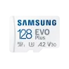 CARTE MEMOIRE SAMSUNG 128G MICRO SD EVO PLUS 2024 avec adaptateur SD classe 10 Lecture 160 Mo/s Ecriture 160 Mo/s MB-MC128SA/EU
