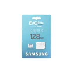 CARTE MEMOIRE SAMSUNG 128G MICRO SD EVO PLUS 2024 avec adaptateur SD classe 10 Lecture 160 Mo/s Ecriture 160 Mo/s MB-MC128SA/EU