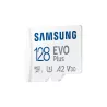 CARTE MEMOIRE SAMSUNG 128G MICRO SD EVO PLUS 2024 avec adaptateur SD classe 10 Lecture 160 Mo/s Ecriture 160 Mo/s MB-MC128SA/EU