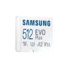 CARTE MEMOIRE SAMSUNG 512G MICRO SD EVO PLUS 2024 avec adaptateur SD classe 10 Lecture 160 Mo/s Ecriture 160 Mo/s MB-MC512SA/EU