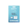 CARTE MEMOIRE SAMSUNG 512G MICRO SD EVO PLUS 2024 avec adaptateur SD classe 10 Lecture 160 Mo/s Ecriture 160 Mo/s MB-MC512SA/EU