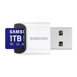 CARTE MEMOIRE SAMSUNG 1 To MICRO-SD PRO PLUS 2023 avec lecteur USB Classe 10 / MB-MD1T0SB/WW
