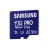 CARTE MEMOIRE SAMSUNG 128G MICRO SD PRO PLUS 2023 avec adaptateur SD 4K classe 10 Lecture 180 Mo/s Ecriture 130 Mo/s…