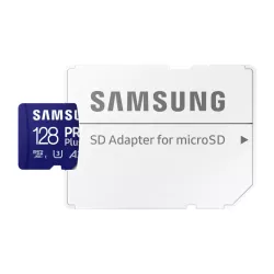 CARTE MEMOIRE SAMSUNG 128G MICRO SD PRO PLUS 2023 avec adaptateur SD 4K classe 10 Lecture 180 Mo/s Ecriture 130 Mo/s…