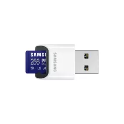 CARTE MEMOIRE SAMSUNG 256 Go MICRO-SD PRO PLUS avec lecteur USB Classe 10 / MB-MD256SB/WW