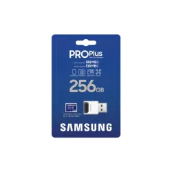 CARTE MEMOIRE SAMSUNG 256 Go MICRO-SD PRO PLUS avec lecteur USB Classe 10 / MB-MD256SB/WW