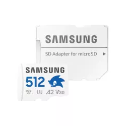 CARTE MEMOIRE SAMSUNG 512 Go MICRO-SD Sonic PRO PLUS Classe 10 MB-MD512SA/LC1