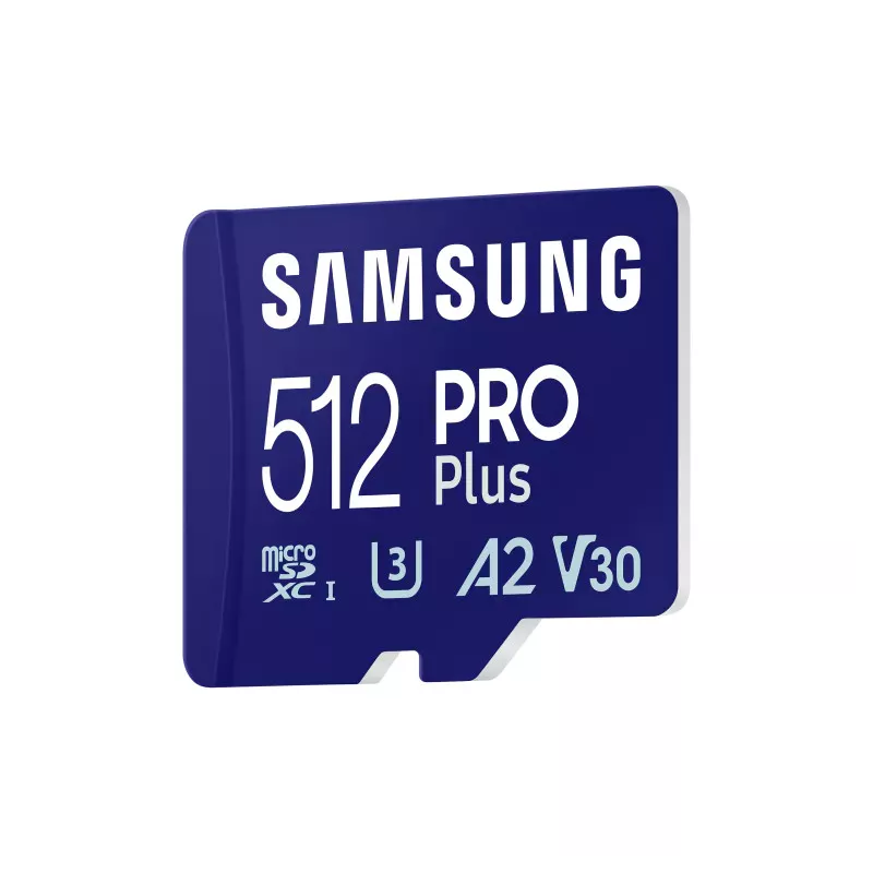 CARTE MEMOIRE SAMSUNG 512 Go MICRO-SD PRO PLUS avec lecteur USB Classe 10 / MB-MD512SB/WW