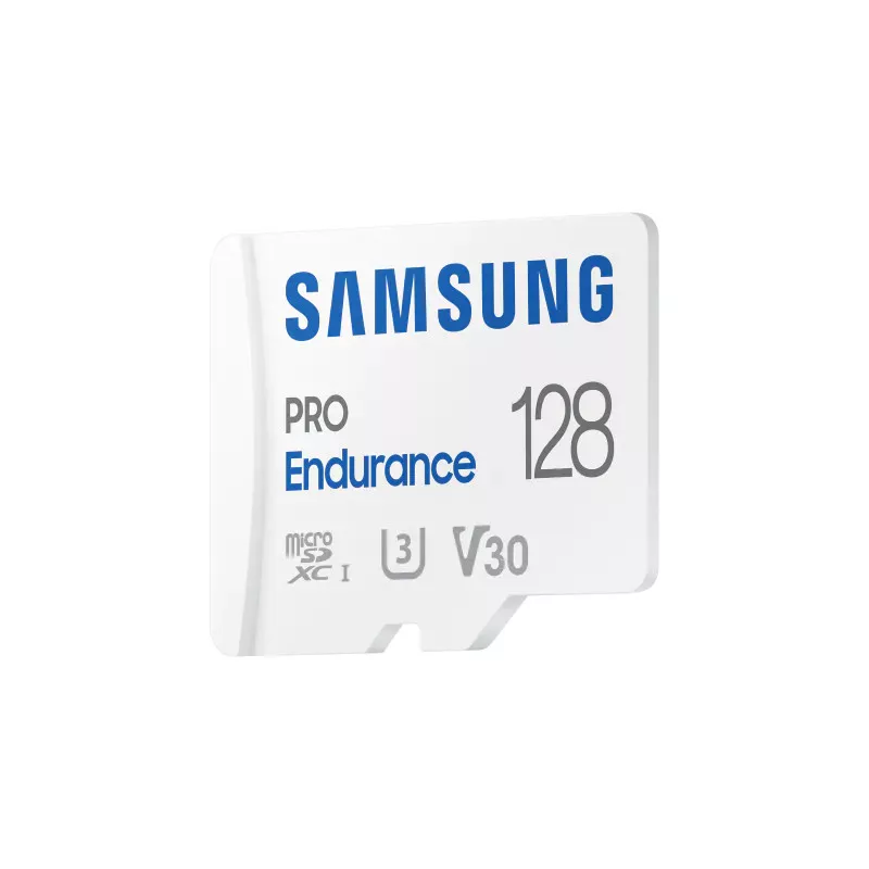 CARTE MEMOIRE SAMSUNG 128 Go MICRO-SD Pro Endurance avec adaptateur SD Classe 10 Lecture 100 Mo/s Ecriture 40 Mo/s MB-MJ128KA/EU