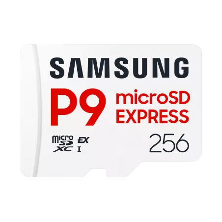 Carte mémoire Samsung 256G Micro SDXC P9 express classe U3 V30 A1 PCIe Gen3.0x1 NVMe 1.3 Lecture SD Express 800 Mo/s UHS-I 90…