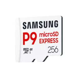 Carte mémoire Samsung 256G Micro SDXC P9 express classe U3 V30 A1 PCIe Gen3.0x1 NVMe 1.3 Lecture SD Express 800 Mo/s UHS-I 90…