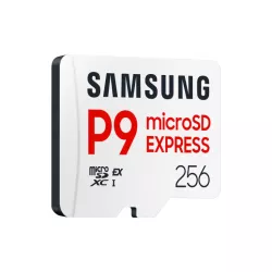Carte mémoire Samsung 256G Micro SDXC P9 express classe U3 V30 A1 PCIe Gen3.0x1 NVMe 1.3 Lecture SD Express 800 Mo/s UHS-I 90…