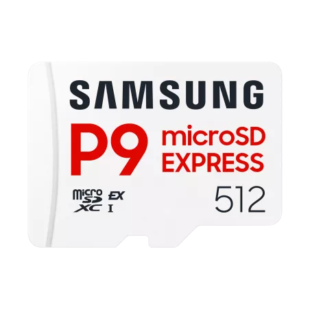 Carte mémoire Samsung 512G Micro SDXC P9 express classe U3 V30 A1 PCIe Gen3.0x1 NVMe 1.3 Lecture SD Express 800 Mo/s UHS-I 90…