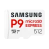 Carte mémoire Samsung 512G Micro SDXC P9 express classe U3 V30 A1 PCIe Gen3.0x1 NVMe 1.3 Lecture SD Express 800 Mo/s UHS-I 90…