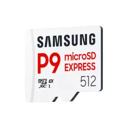 Carte mémoire Samsung 512G Micro SDXC P9 express classe U3 V30 A1 PCIe Gen3.0x1 NVMe 1.3 Lecture SD Express 800 Mo/s UHS-I 90…