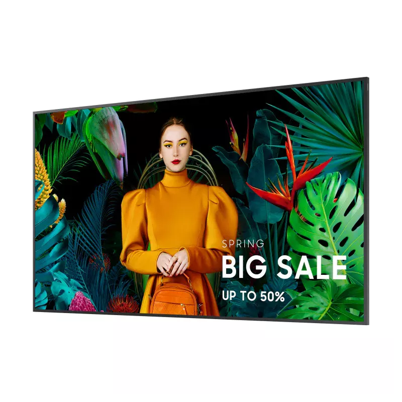 ECRAN SAMSUNG 50'' LFD 16:9 24h/7j 3840x2160 700cd/m² Tizen 7.0 1xDP 1.2 3xHDMI 2.0 2xUSB2.0 Paysage/Portrait QH50C