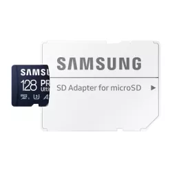CARTE MEMOIRE SAMSUNG 128 Go MICRO-SD Pro Ultimate Classe 10 Lecture 200 Mo/s Ecriture 130 Mo/s MB-MY128SA/WW