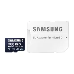 CARTE MEMOIRE SAMSUNG 256 Go MICRO-SD Pro Ultimate Classe 10 Lecture 200 Mo/s Ecriture 130 Mo/s MB-MY256SA/WW