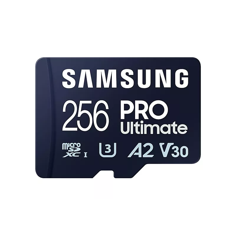 CARTE MEMOIRE SAMSUNG 256 Go MICRO-SD PRO Ultimate avec lecteur USB Classe 10 Lecture 200 Mo/s Ecriture 130 Mo/s MB-MY256SB/WW