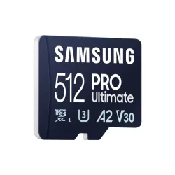 CARTE MEMOIRE SAMSUNG 512 Go MICRO-SD Pro Ultimate Classe 10 Lecture 200 Mo/s Ecriture 130 Mo/s MB-MY512SA/WW