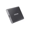 SSD EXT SAMSUNG T7 2TO gris titane USB 3.2 Gen 2 Lecture 1050 Mo/s Ecriture 1000 Mo/s MU-PC2T0T/WW