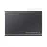 SSD EXT SAMSUNG T7 4To gris titane USB 3.2 Gen 2 Lecture 1050 Mo/s Ecriture 1000 Mo/s MU-PC4T0T/WW