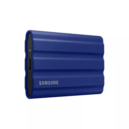 SSD EXT SAMSUNG T7 Shield 2000G Bleu USB 3.2 Gen 2 Lecture 1050 Mo/s Ecriture 1000 Mo/s MU-PE2T0R/EU