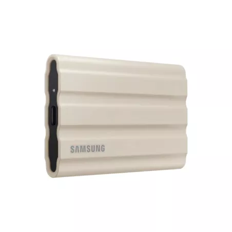 SSD EXT SAMSUNG T7 Shield 2000G Beige USB 3.2 Gen 2 Lecture 1050 Mo/s Ecriture 1000 Mo/s MU-PE2T0K/EU