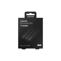 SSD EXT SAMSUNG T7 Shield 2000G Noir USB 3.2 Gen 2 Lecture 1050 Mo/s Ecriture 1000 Mo/s MU-PE2T0S/EU