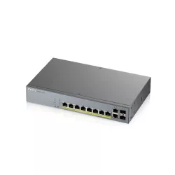 Zyxel GS1350-12HP -Commutateur 8p gérable-2 Couche supportée - modulaire-rackable - fibre optique.