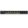Zyxel GS1915-8 - Switch Smart hybrid - 8 x 10/100/1000 PoE 60 Watt 802.3at.