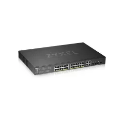 Zyxel GS1920-24HPV2 - Switch Smart Administrable 24 ports Gbps RJ45 PoE+ - 4 ports Gbps combo (RJ45/SFP) - budget PoE 375 Watt…
