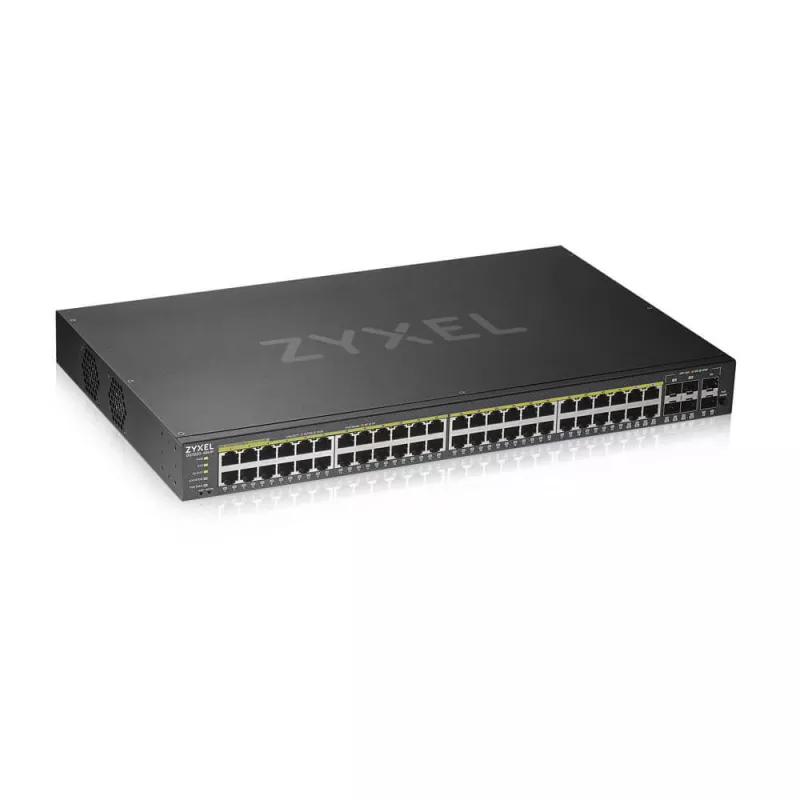 Zyxel GS1920-48HPV2 - Switch Smart Administrable 44 ports Gbps RJ45 PoE+ - 4 ports Gbps combo (RJ45/SFP) - 2 ports Gbps SFP…