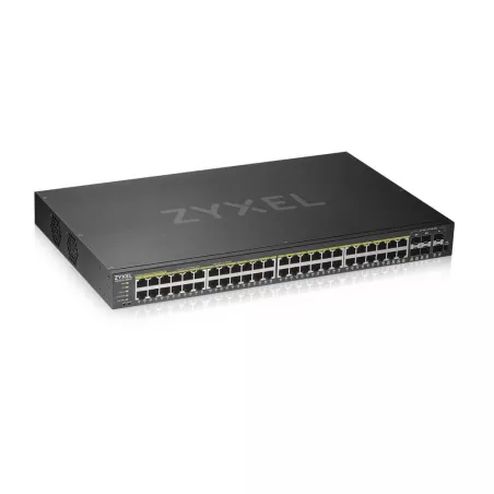 Zyxel GS1920-48HPV2 - Switch Smart Administrable 44 ports Gbps RJ45 PoE+ - 4 ports Gbps combo (RJ45/SFP) - 2 ports Gbps SFP…