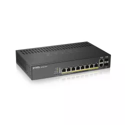 Zyxel GS1920-8HPV2 - Switch Smart Administrable 8 ports Gbps RJ45 PoE+ - 2 ports Gbps combo (RJ45/SFP) - budget PoE 130 W…