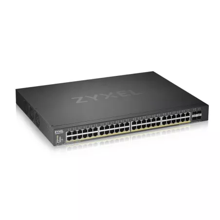 Zyxel XGS1930-52HP - Switch Smart Administrable 48 ports Gbps RJ45 PoE+ - 4 ports 10 Gbps SFP+ - budget PoE 375 W - rackable…