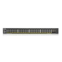 Zyxel XGS1930-52HP - Switch Smart Administrable 48 ports Gbps RJ45 PoE+ - 4 ports 10 Gbps SFP+ - budget PoE 375 W - rackable…