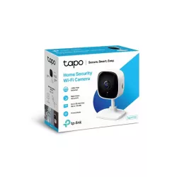 Caméra de sécurité Tapo WiFi Intérieure 2MP 1080p stockage 128Go 2.4GHz Détection de mouvements Vision Nocturne Alarme sonore…