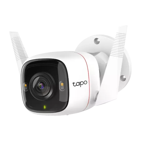 Caméra de sécurité Tapo WiFi Extérieure 2K 4MP 2,4 GHz stockage 256 Go IP66 Détection de mouvement et notifi Alarme sonore…