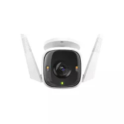 Caméra de sécurité Tapo WiFi Extérieure 2K 4MP 2,4 GHz stockage 256 Go IP66 Détection de mouvement et notifi Alarme sonore…