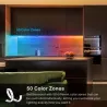 Bande LED WiFi Connectée Multicolore LED extra blanches ruban 5m adhésif 3M Apple HomeKit pris en charge 50 zones de couleurs…